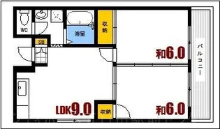 メゾンボネールII【1階】の間取り