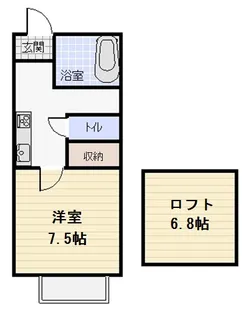 新潟県新潟市秋葉区朝日【アパート】の間取り