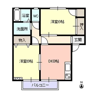 セジュール ローゼ【1階】の間取り