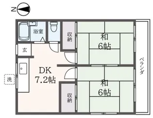 新町ハイツ【2階】の間取り