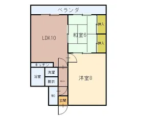 大福マンション【5階】の間取り