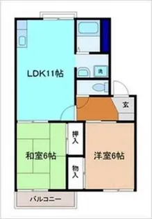 LIBREフレグランスIIIA棟【2階】の間取り