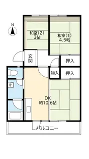 UR花山東【2階】の間取り