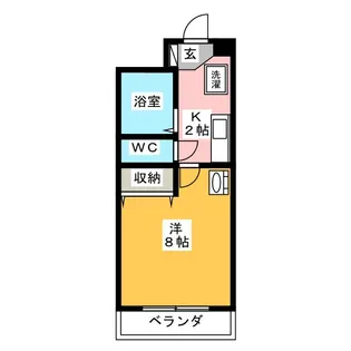 ホーメスト藤【1階】の間取り