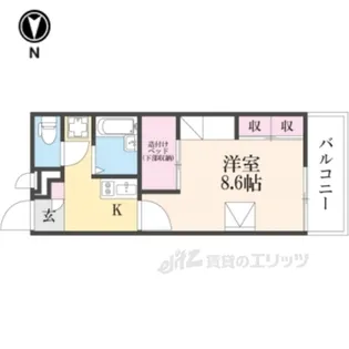 レオパレスソレイユ3【2階】の間取り