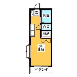 シャンポール森山【2階】の間取り