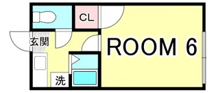 広島県広島市中区吉島西1【アパート】の間取り