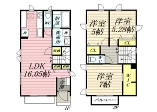 神奈川県藤沢市弥勒寺2【一戸建】の間取り