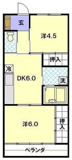 ハイツ一色【2階】の間取り