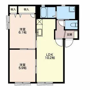 バリュージュ【1階】の間取り