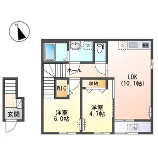 サンエリーハイム【2階】の間取り