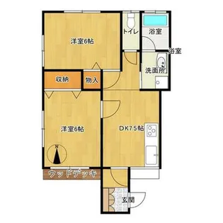 カームハウス【1階】の間取り