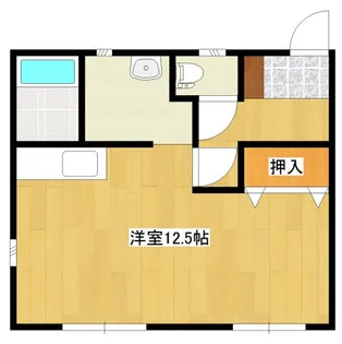 1Rの間取り画像