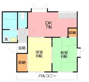 ルミエール加藤B【2階】の間取り