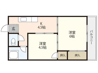 ウィステリアパレス尾長西【1階】の間取り
