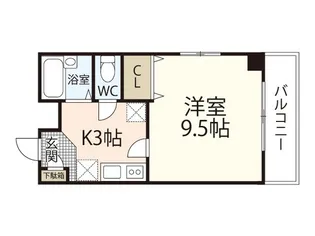 クロワール京橋【5階】の間取り