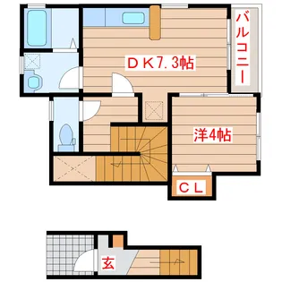 サンプレイス台原【2階】の間取り
