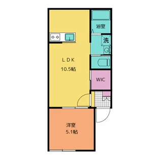 ル・シエル東千葉【2階】の間取り