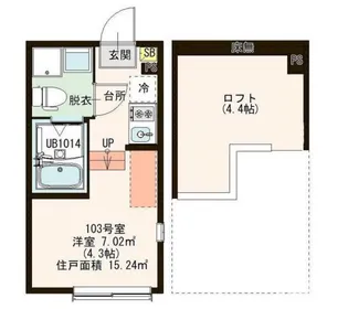 メゾン・ド・ハル【1階】の間取り