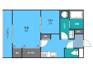 アーバン上大川前【1階】の間取り