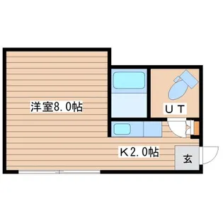 1Kの間取り画像