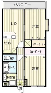 赤阪マンション【3階】の間取り