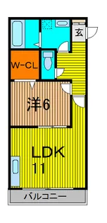 フルールさくら【3階】の間取り