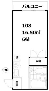 パソム西馬込【1階】の間取り
