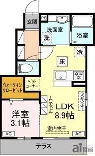東京都中野区上鷺宮5【アパート】の間取り