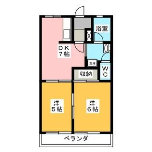 オリンピア D【2階】の間取り