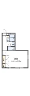 レオパレス柏原III【1階】の間取り