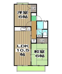 セジュール弥生【1階】の間取り