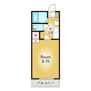 ベルクハイツ陽東【2階】の間取り