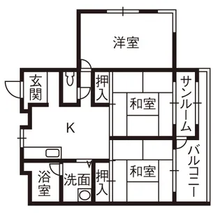 フロール【5階】の間取り