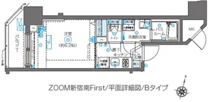 ZOOM新宿南First【7階】の間取り