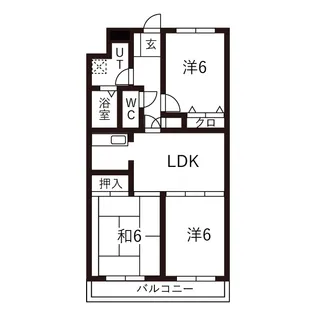 アビタシオン思水【2階】の間取り