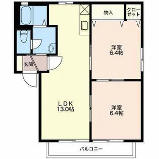 新潟県新潟市西区坂井砂山1【アパート】の間取り