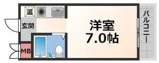 サンパレス布施【5階】の間取り