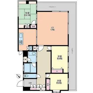 テラスU【3階】の間取り