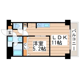 フィオーレ・梅田町【2階】の間取り