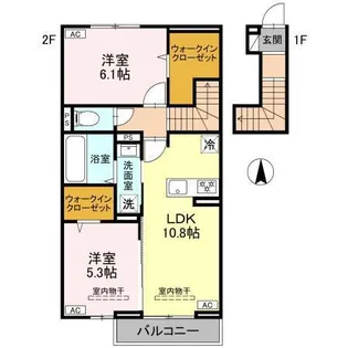 ハイトラストA【2階】の間取り