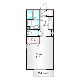 群馬県伊勢崎市茂呂町1【アパート】の間取り