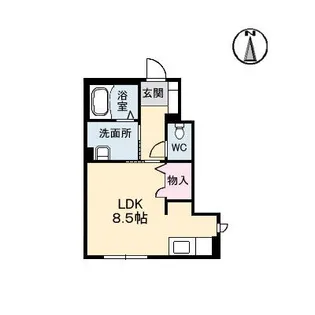 テット・ロッソ【1階】の間取り