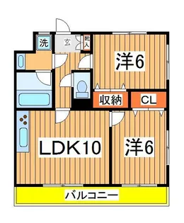 オークレア【2階】の間取り