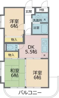 ガーデンハウス塚越【4階】の間取り