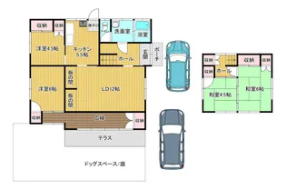 岡山県岡山市北区一宮山崎【一戸建】の間取り