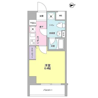 メインステージ白金高輪駅前【2階】の間取り