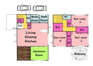 大阪府豊中市上野東3【一戸建】の間取り