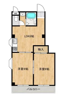 大阪府大阪市城東区古市3【アパート】の間取り