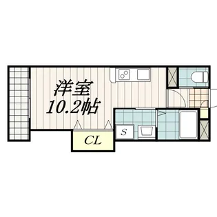 ベルデュール神代千葉【2階】の間取り